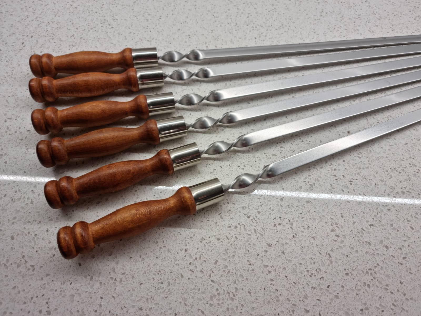 Фото №1 Set of gift skewers with wooden handles 6 pcs.